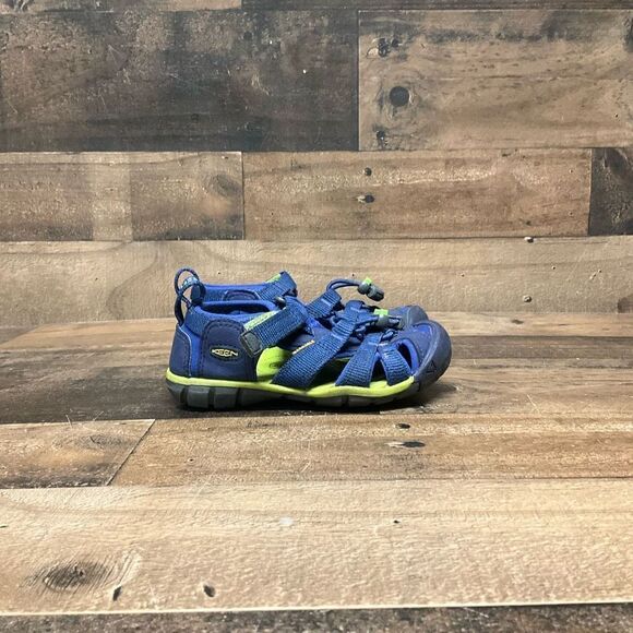 Keen Kids Unisex Size 9 Seacamp II CNX Sandals Blue Closed Toe Water Shoes - Picture 1 of 6